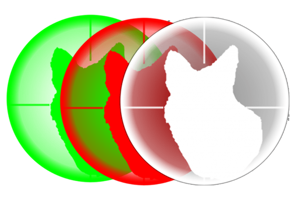 Emblem for Triple LED Green Red White by Predator Tactics Trple LED night hunting lights predator tactics red green white