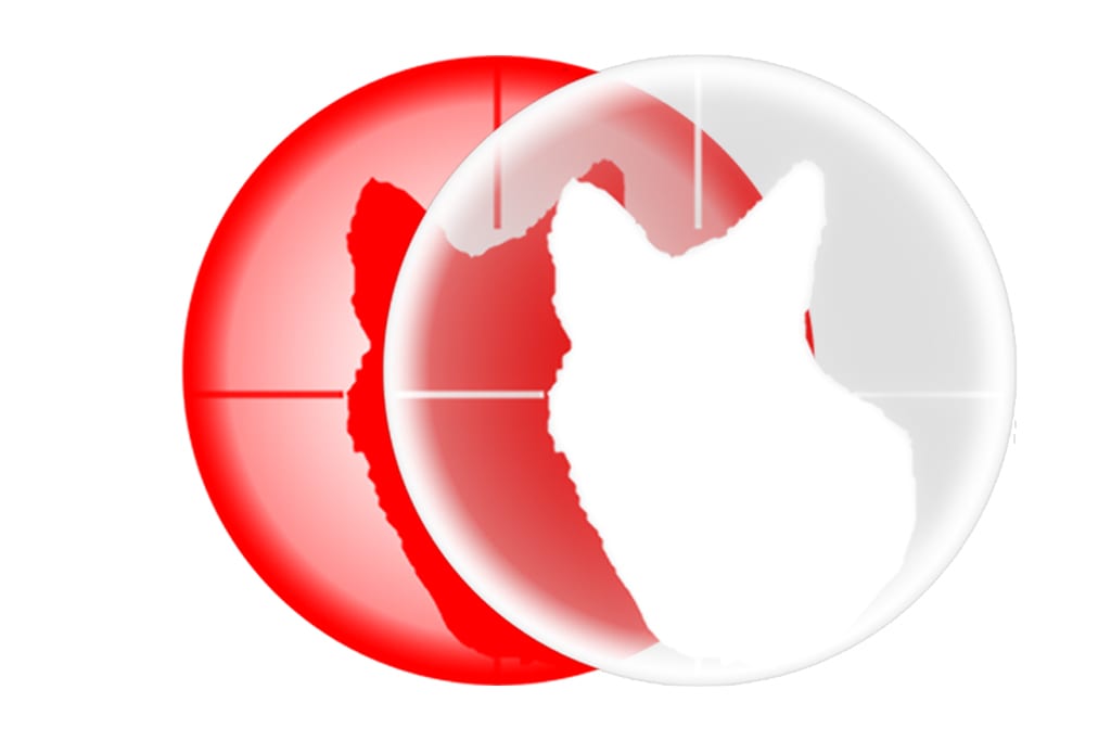 Emblem for red Headlamp Kit by Predator Tactics Red Headlamp kit emblem for predator tactics